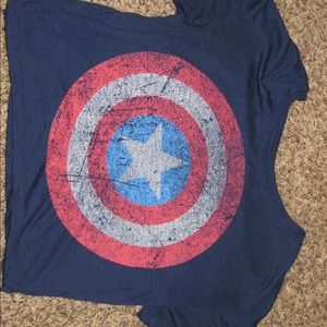 MARVEL captain america crop-top